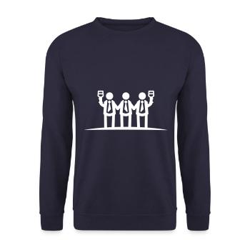 Bachelor Groom Team Bachelors - Sweat-shirt Unisexe - marine - Devant - Alina (178cm) & Michal (187cm)