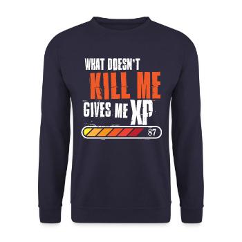 Gamer - Unisex Pullover - Navy - Vorne - Alina (178cm) & Michal (187cm)