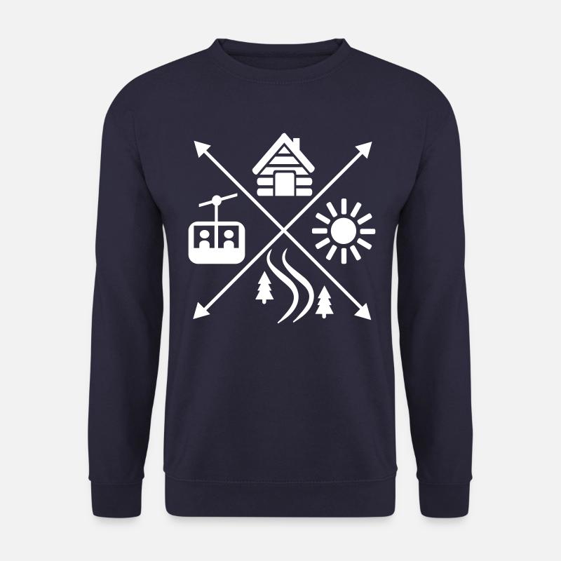 Ski - Sweat-shirt Unisexe - marine