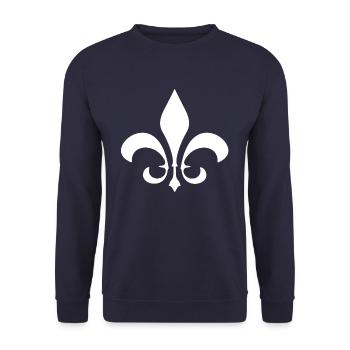 Lys - Sweat-shirt Unisexe - marine - Devant - Alina (178cm) & Michal (187cm)