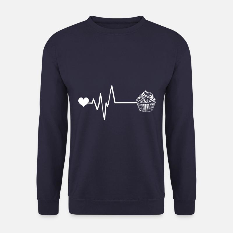 Muffin Pulse Heart Love - Unisex Sweatshirt - navy