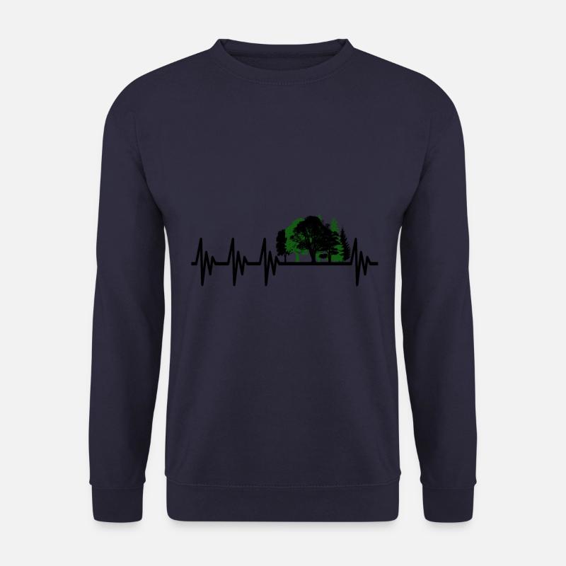 Puls Herzschlag Wald - Unisex Pullover - Navy