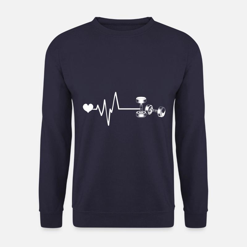 Hantel Herzschlag - Unisex Pullover - Navy