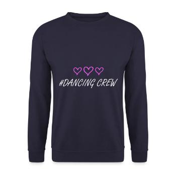 Coeurs d’équipage dansant - Sweat-shirt Unisexe - marine - Devant - Alina (178cm) & Michal (187cm)