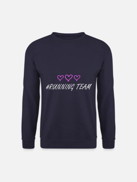 Running Team herzchen - Unisex Pullover - Navy