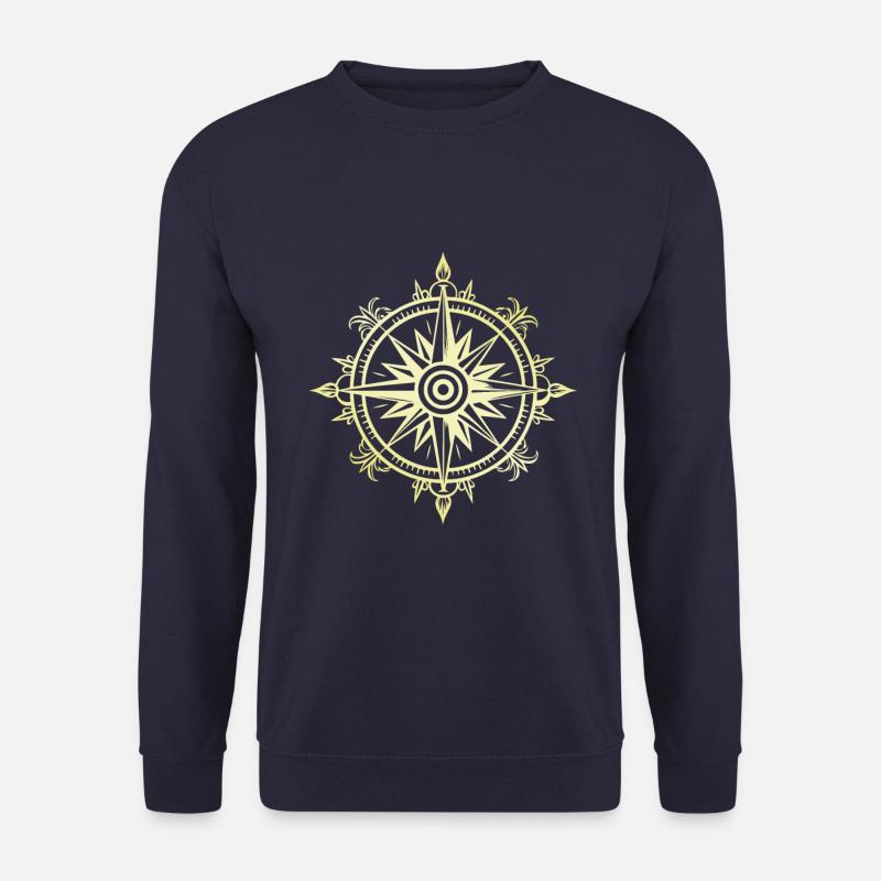 Compass Gold - Unisex Sweatshirt - navy