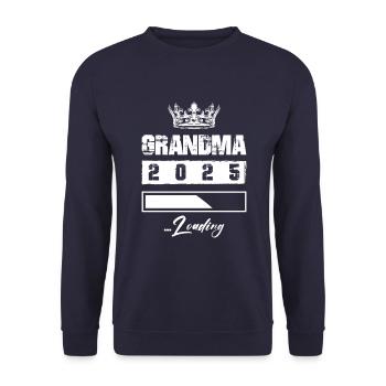 Mamie 2025 Chargement Mamie - Sweat-shirt Unisexe - marine - Devant - Alina (178cm) & Michal (187cm)