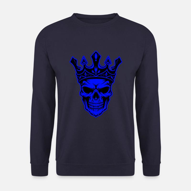 Skull King Crown Skeleton - Unisex Sweatshirt - navy