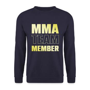 Mma Team - Unisex Pullover - Navy - Vorne - Alina (178cm) & Michal (187cm)
