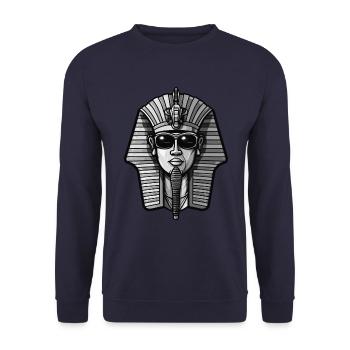 Pharaon mort Hipster Cool Party - Sweat-shirt Unisexe - marine - Devant - Alina (178cm) & Michal (187cm)
