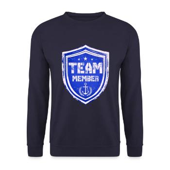 Équipier - Sweat-shirt Unisexe - marine - Devant - Alina (178cm) & Michal (187cm)