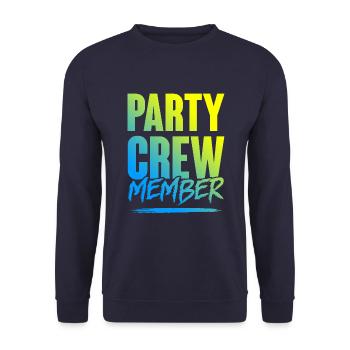 Party Crew - Unisex Sweatshirt - navy - Front - Alina (178cm) & Michal (187cm)
