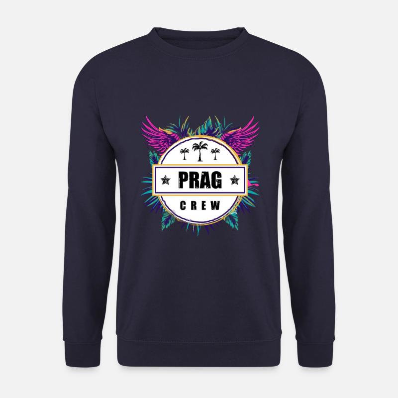 Prag Crew Tropisch - Unisex Pullover - Navy
