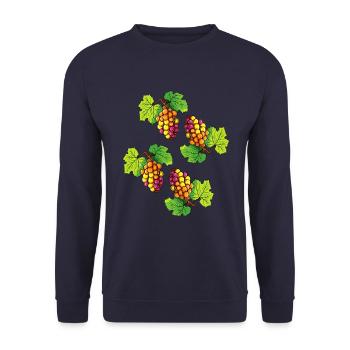 Raisins Fruits - Sweat-shirt Unisexe - marine - Devant - Alina (178cm) & Michal (187cm)