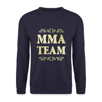 Mma Team - Unisex Pullover - Navy - Vorne - Alina (178cm) & Michal (187cm)