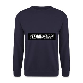 Team Symbol - Unisex Pullover - Navy - Vorne - Alina (178cm) & Michal (187cm)
