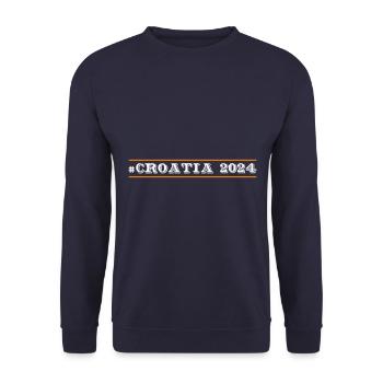 Croatia 2024 - Unisex Sweatshirt - navy - Front - Alina (178cm) & Michal (187cm)
