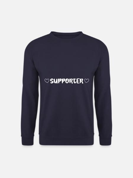 Supporter Heart Team - Unisex Sweatshirt - navy