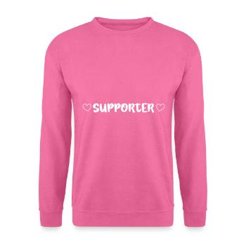 Supporter Herz Team - Unisex Pullover - Pink - Vorne