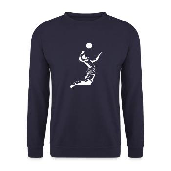 Ballon de beach-volley - Sweat-shirt Unisexe - marine - Devant - Alina (178cm) & Michal (187cm)