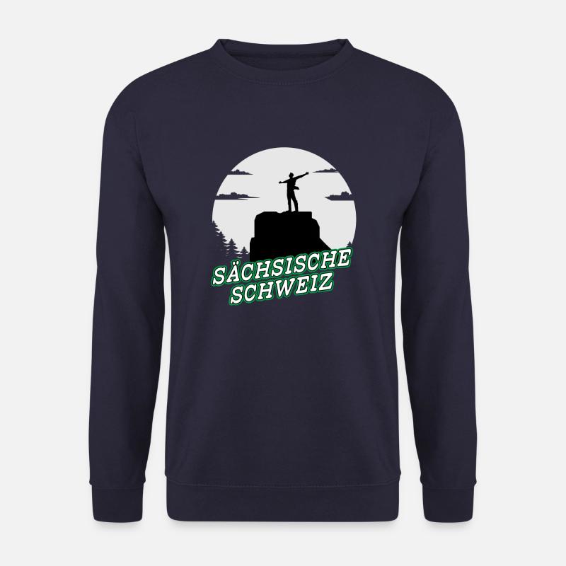 Sächsische Schweiz Wandern Sachsen Pofen Geschenk - Unisex Pullover - Navy