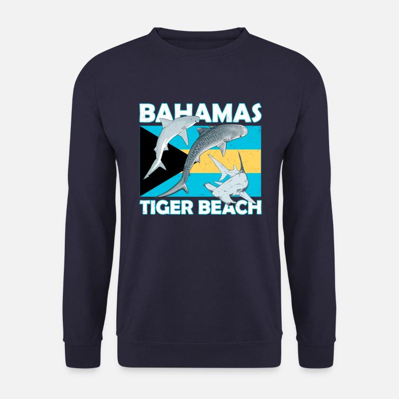 Tiger Beach Bahamas - Unisex Pullover - Navy