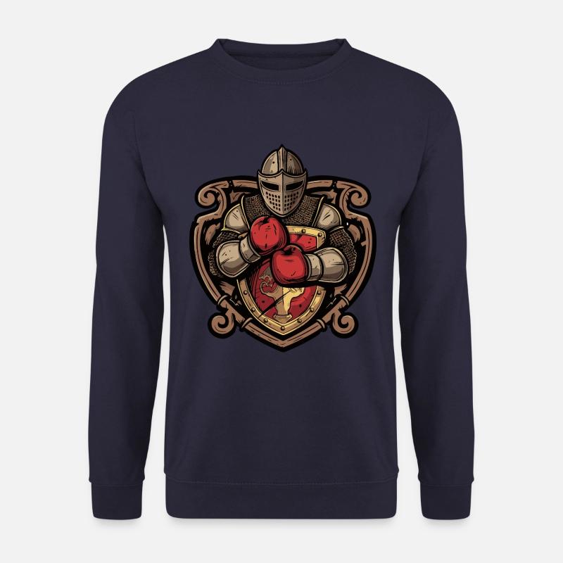 Knight Boxer MMA Logo - Unisex Sweatshirt - navy