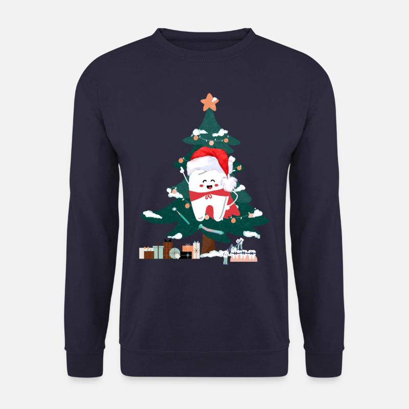 Dent de Noël laide - Sweat-shirt Unisexe - marine