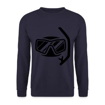 Taucherbrille Silhouette - Unisex Pullover - Navy - Vorne - Alina (178cm) & Michal (187cm)