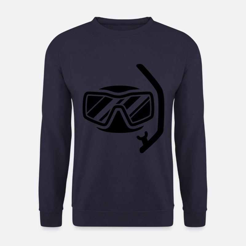 Lunettes de plongée Silhouette - Sweat-shirt Unisexe - marine