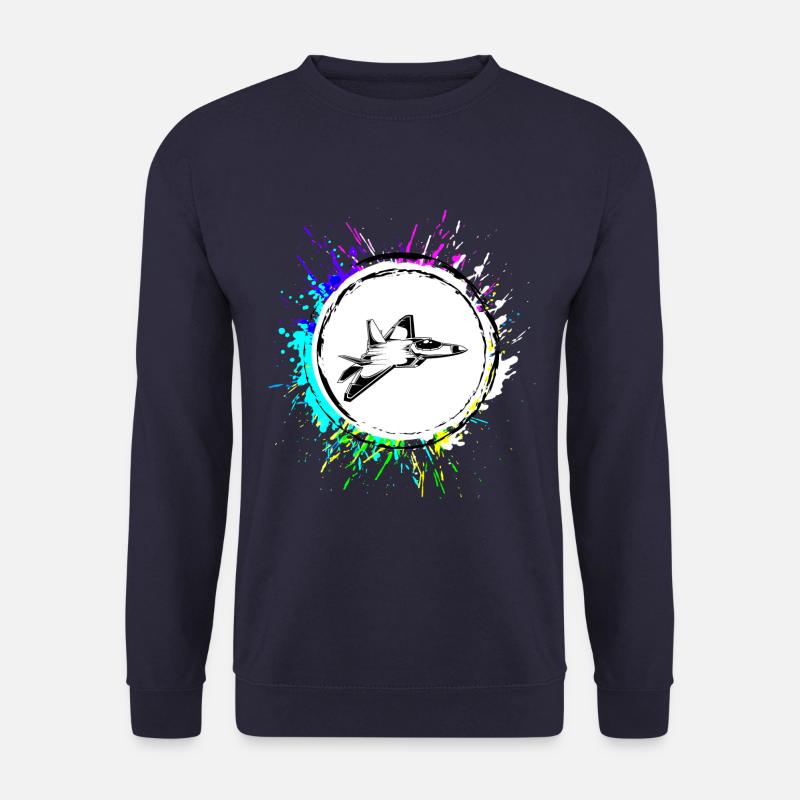 Flugzeug jet symbol - Unisex Pullover - Navy