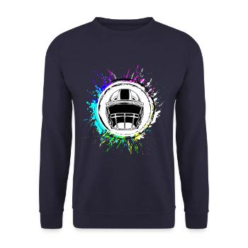 Casque de football - Sweat-shirt Unisexe - marine - Devant - Alina (178cm) & Michal (187cm)
