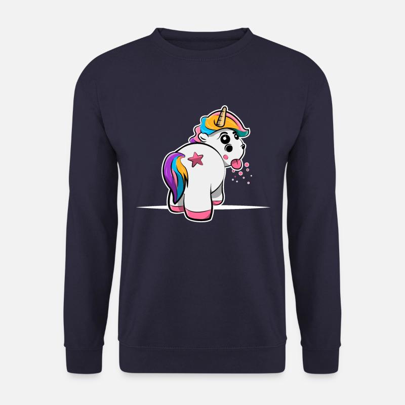 Magical Unicorn Grumpy - Unisex Sweatshirt - navy