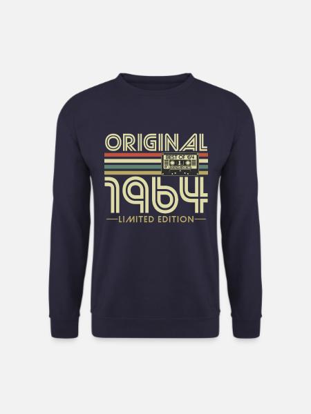 Original 1964 Jahrgang Vintage Geburtstag Retro - Unisex Pullover - Navy