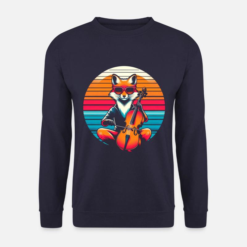 Violoncelle Fox - Sweat-shirt Unisexe - marine