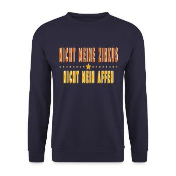 Histoire sympathique, sarcastique et ironique - Sweat-shirt Unisexe - marine - Devant - Alina (178cm) & Michal (187cm)