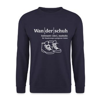 Wanderschuh Wandern - Unisex Pullover - Navy - Vorne - Alina (178cm) & Michal (187cm)