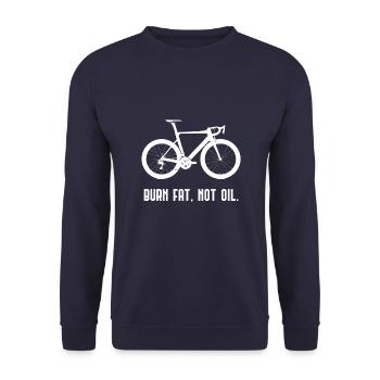 Brûler la graisse pas cadeau de vélo vélo vélo vélo - Sweat-shirt Unisexe - marine - Devant - Alina (178cm) & Michal (187cm)