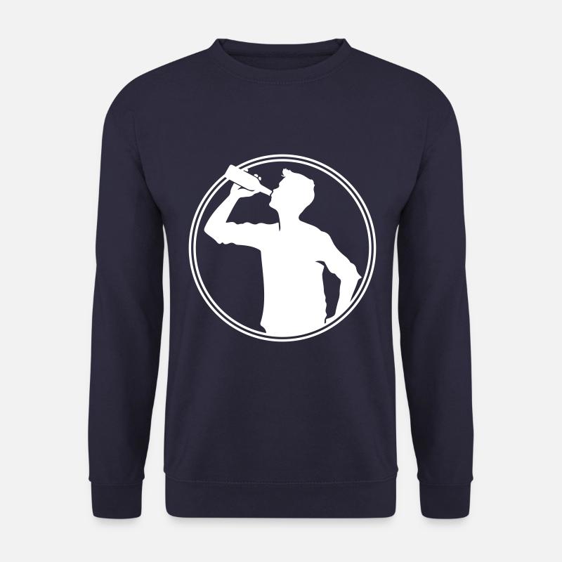 Drinker Beer Silhouette - Unisex Sweatshirt - navy