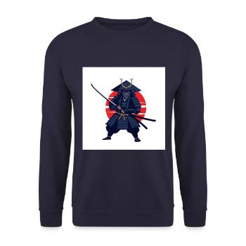 Samurai: The Warriors of Ancient Japan - Unisex Sweatshirt - navy - Front - Alina (178cm) & Michal (187cm)