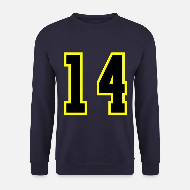 14 Zahl Trikot - Unisex Pullover - Navy