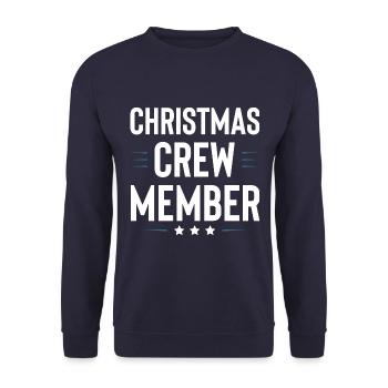 Christmas Crew - Unisex Pullover - Navy - Vorne - Alina (178cm) & Michal (187cm)
