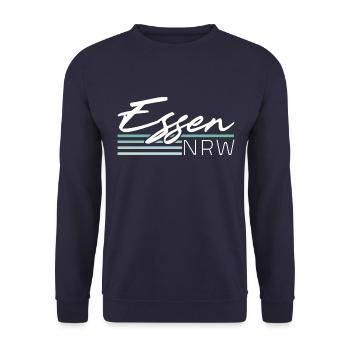 Essen Stadt NRW Nordrhein Westfalen - Unisex Pullover - Navy - Vorne - Alina (178cm) & Michal (187cm)