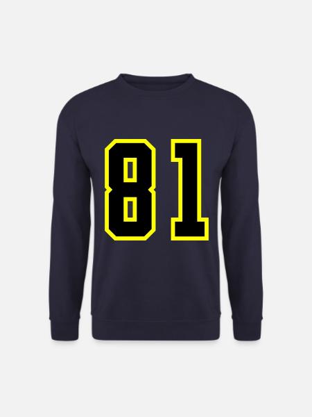 81 Number Jersey - Unisex Sweatshirt - navy