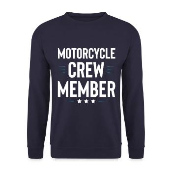Motorcycle Crew - Unisex Pullover - Navy - Vorne - Alina (178cm) & Michal (187cm)
