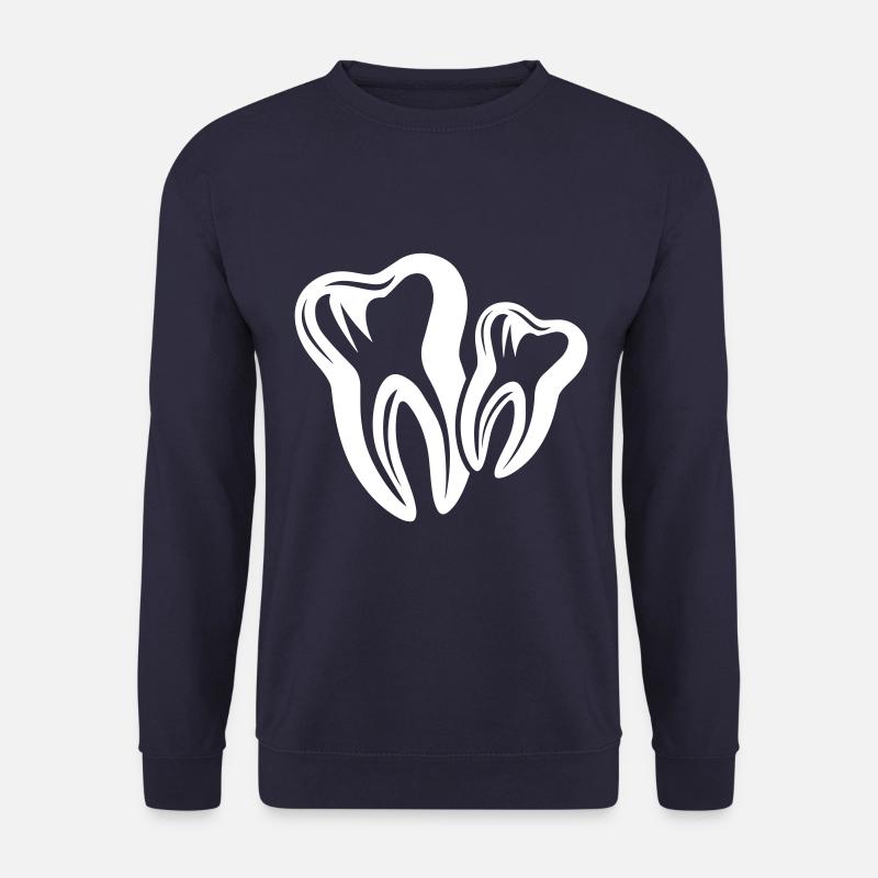 Zahn Dental Zahnarzt Symbol - Unisex Pullover - Navy