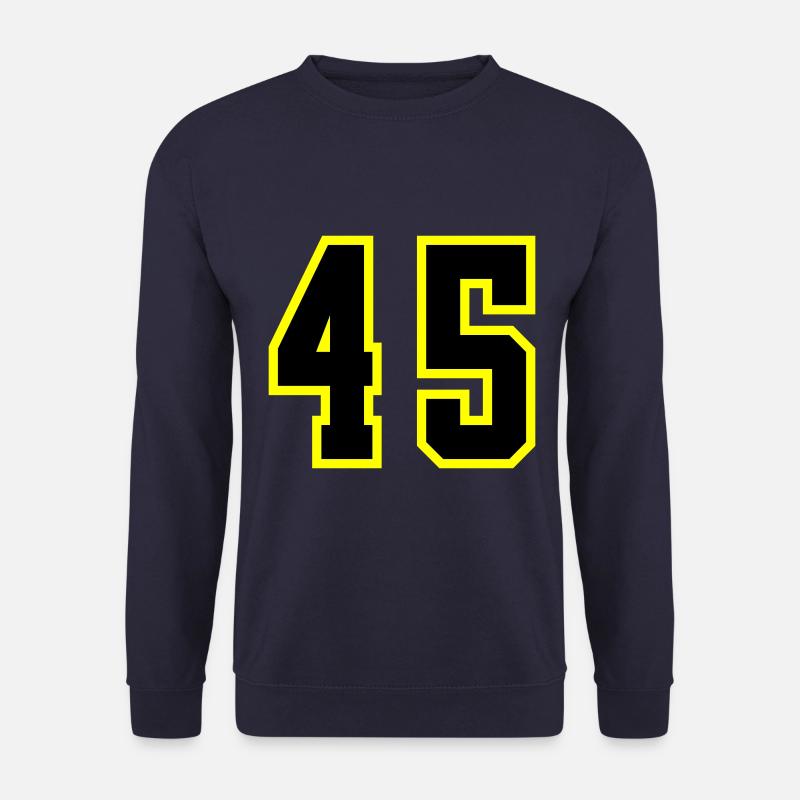 45 Zahl Trikot - Unisex Pullover - Navy