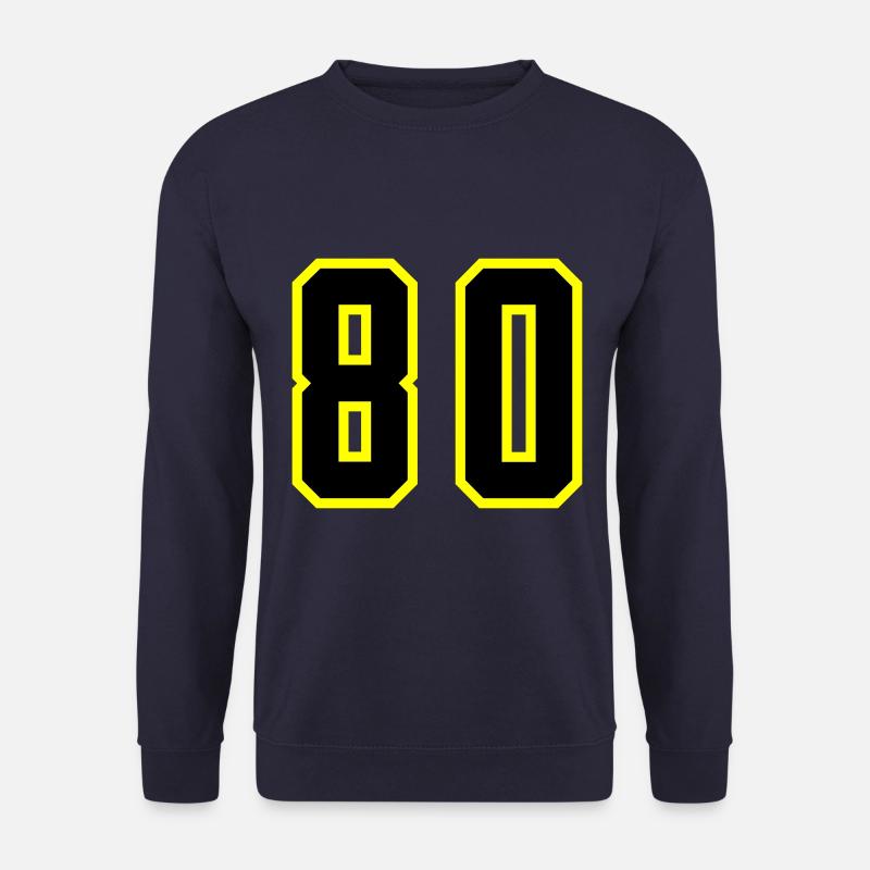 80 Zahl Trikot - Unisex Pullover - Navy