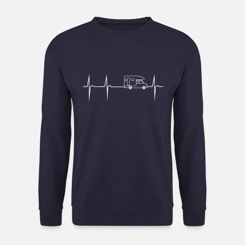 herzschlag wohnmobil pickup - Unisex Pullover - Navy