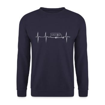 3000000000000 - Sweat-shirt Unisexe - marine - Devant - Alina (178cm) & Michal (187cm)
